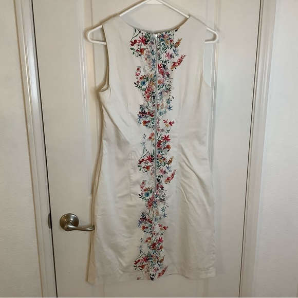 Beautiful Orsay floral line party cotton blend tea dress size EUR 36/SLO 38 - Picture 2 of 8